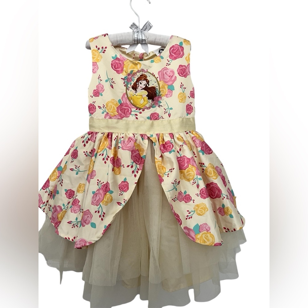 Disney Store Belle Celebration Girls Beauty & Beast Dress size 4